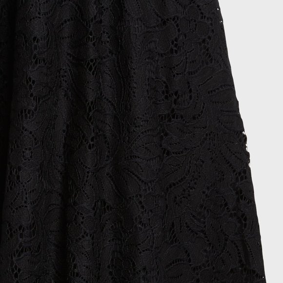 BANANA REPUBLIC Lace Midi Dress Black Size 4 - Picture 7 of 16